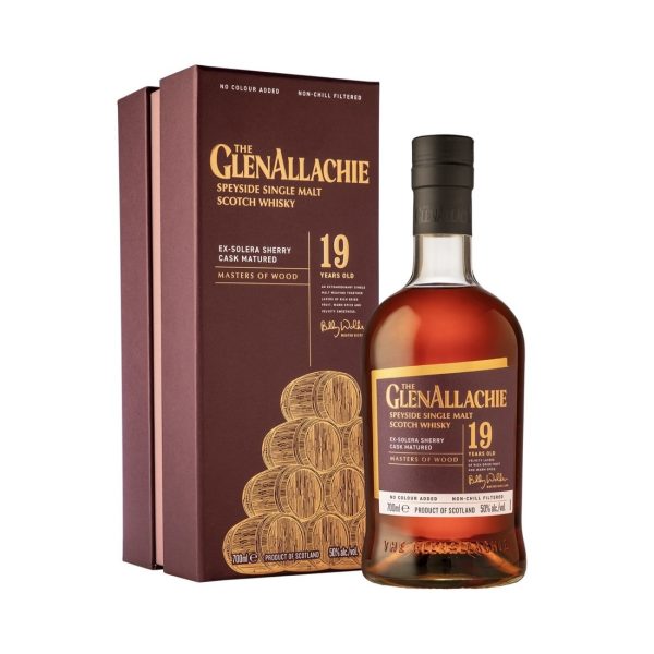 GlenAllachie 19 Year Old Ex-Solera Sherry Cask Matured - Masters of Wood 50%