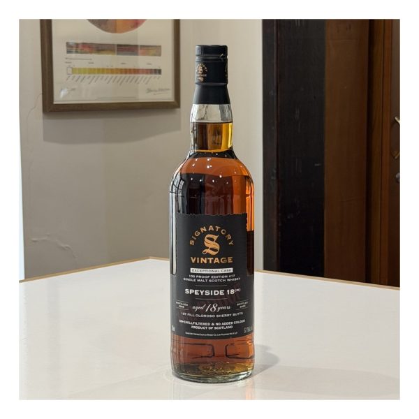 Speyside M) 18 Year Old 2008 Exceptional Cask - 100 Proof Edition #17 (Signatory) 57.1%